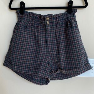 American Eagle plaid button shorts (10)